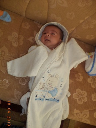 bornozun içinde kayboldu :)